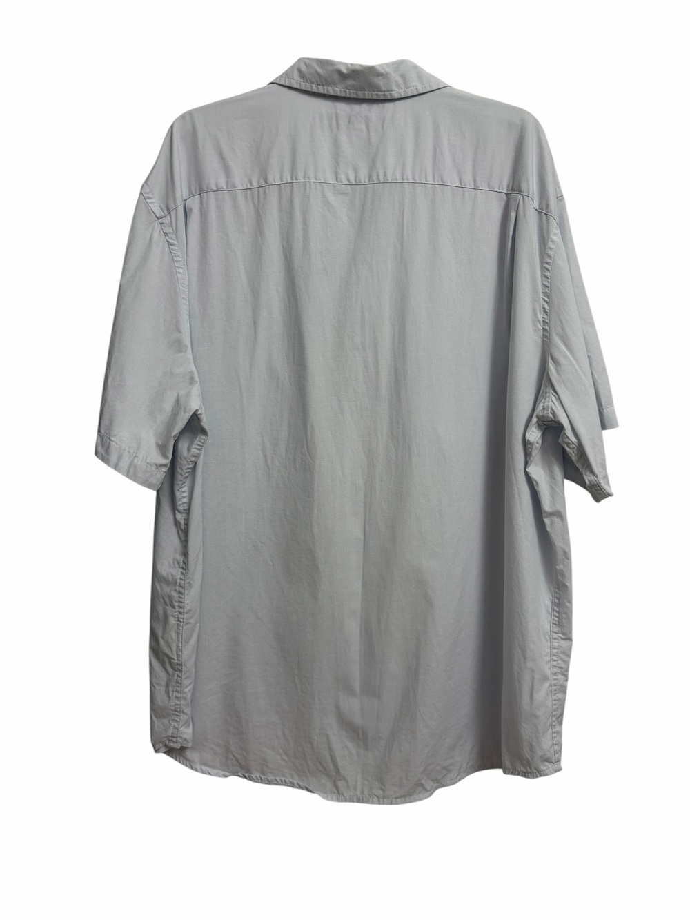 Old Navy Men’s Regular-Fit Short-Sleeve Everyday Shirt XXL Light Blue Coastal - Picture 8 of 16